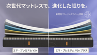 エマ・プレミアム V2nと冷感カバー搭載のエマ・プレミアム V2n プラスの比較